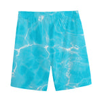 Pool Water Surface Print Men's Sports Shorts
