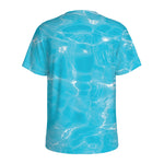 Pool Water Surface Print Men's Sports T-Shirt