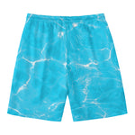 Pool Water Surface Print Men's Swim Trunks