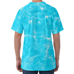 Pool Water Surface Print Men's Velvet T-Shirt