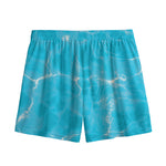 Pool Water Surface Print Mesh Shorts