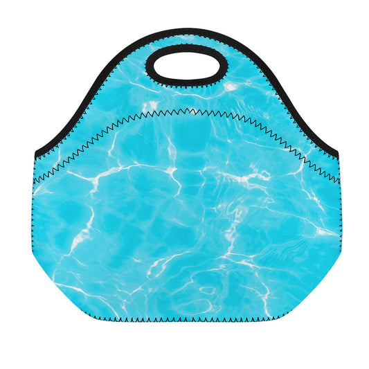 Pool Water Surface Print Neoprene Lunch Bag