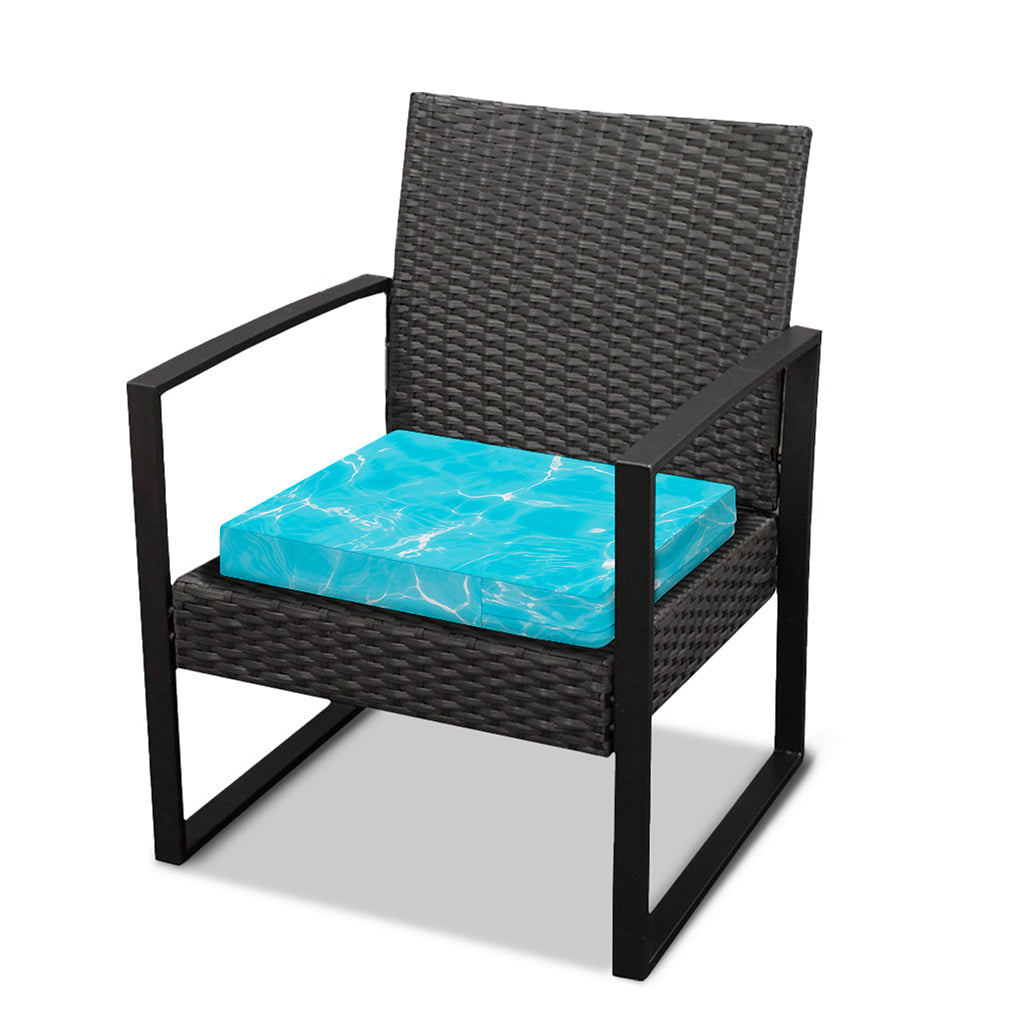 Pool Water Surface Print Outdoor Seat Cushion Cover