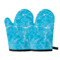 Pool Water Surface Print Oven Mitts