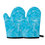 Pool Water Surface Print Oven Mitts