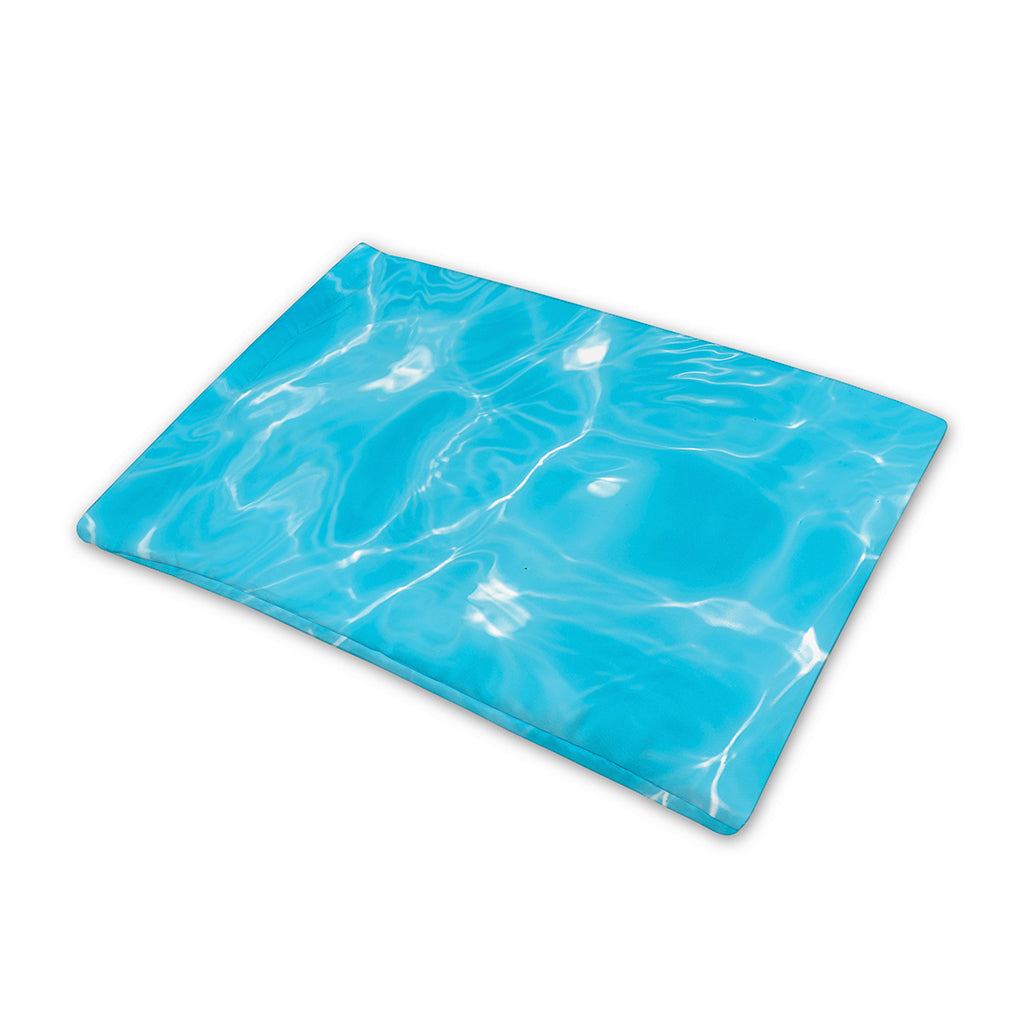 Pool Water Surface Print Pet Cooling Mat Cover