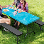 Pool Water Surface Print Picnic Table Cover