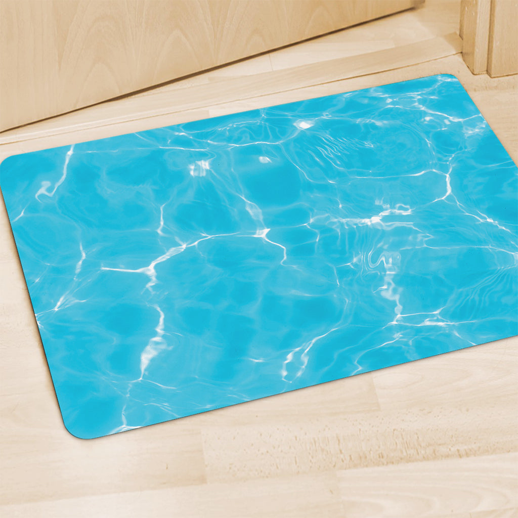 Pool Water Surface Print Polyester Doormat