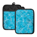 Pool Water Surface Print Pot Holders With Pocket