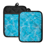 Pool Water Surface Print Pot Holders With Pocket