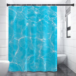 Pool Water Surface Print Premium Shower Curtain