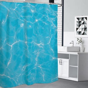 Pool Water Surface Print Premium Shower Curtain