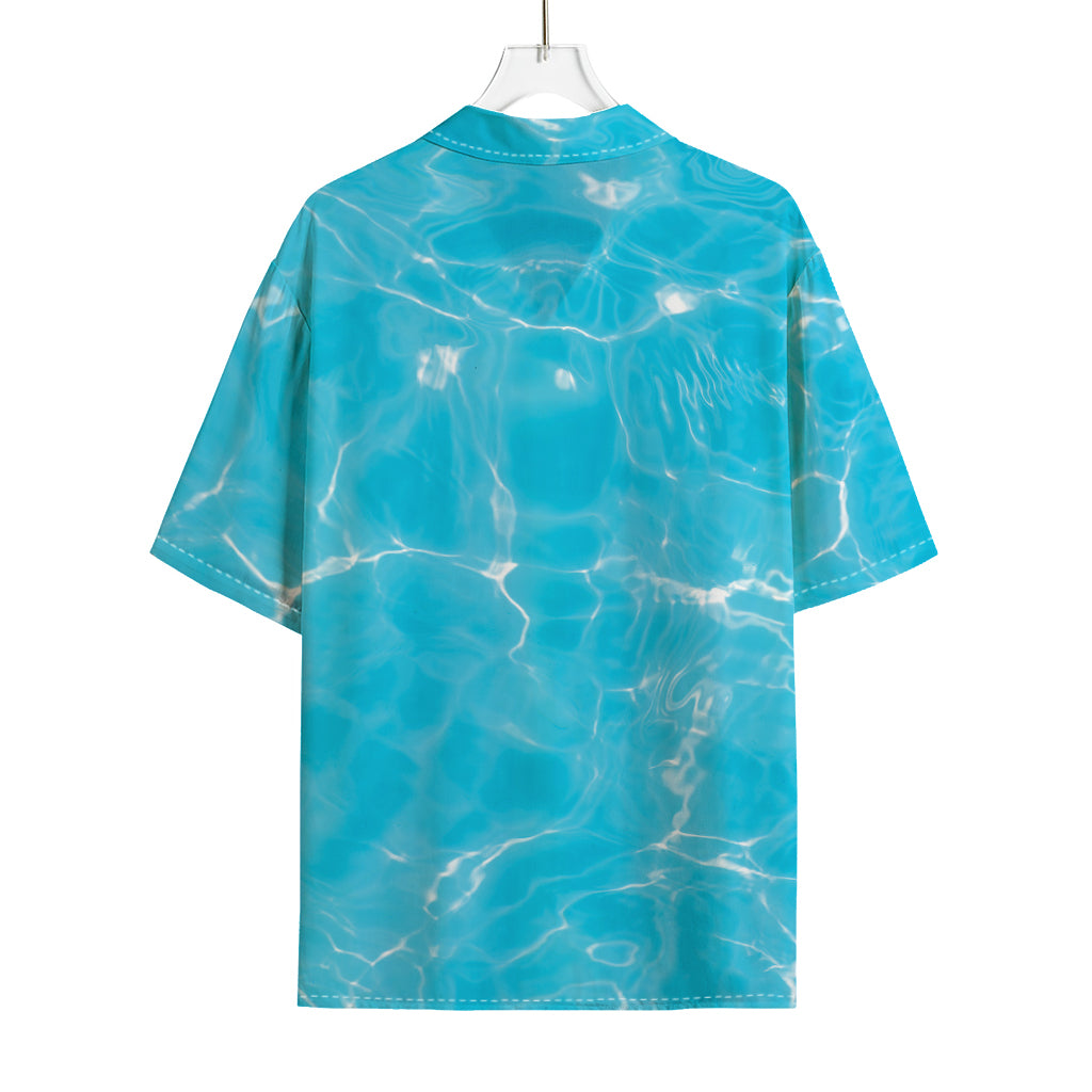 Pool Water Surface Print Rayon Hawaiian Shirt