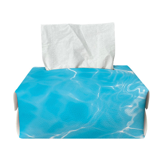 Pool Water Surface Print Rectangle Tissue Box Cover