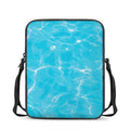 Pool Water Surface Print Rectangular Crossbody Bag