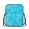 Pool Water Surface Print Rectangular Crossbody Bag