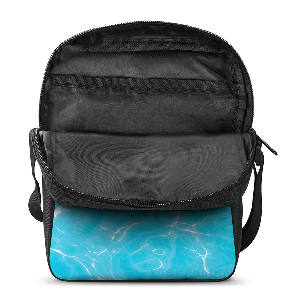 Pool Water Surface Print Rectangular Crossbody Bag