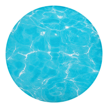 Pool Water Surface Print Round Blanket