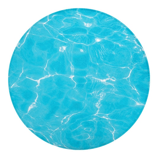 Pool Water Surface Print Round Blanket