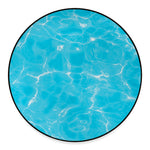 Pool Water Surface Print Round Floor Mat
