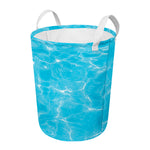 Pool Water Surface Print Round Laundry Basket