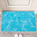 Pool Water Surface Print Rubber Doormat