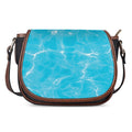 Pool Water Surface Print Saddle Bag