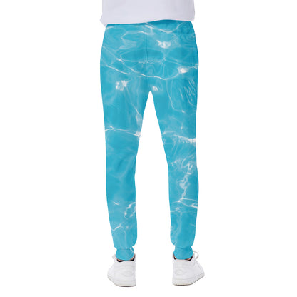 Pool Water Surface Print Scuba Joggers