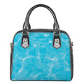 Pool Water Surface Print Shoulder Handbag