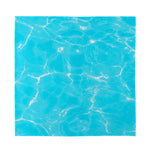 Pool Water Surface Print Silk Bandana