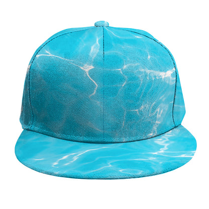 Pool Water Surface Print Snapback Cap
