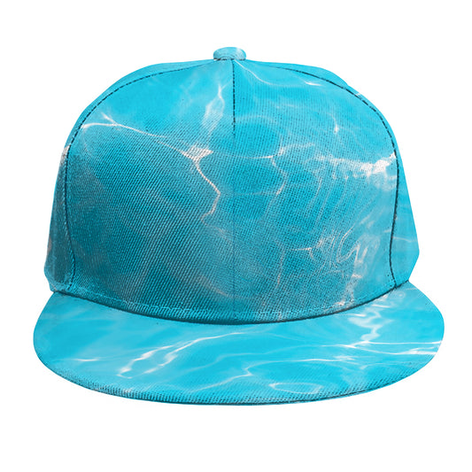 Pool Water Surface Print Snapback Cap