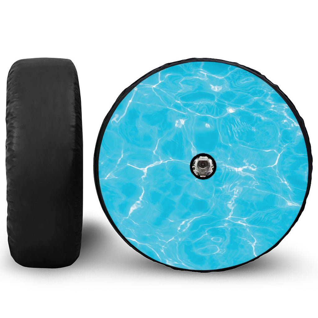 Pool Water Surface Print Tire Cover With Camera Hole