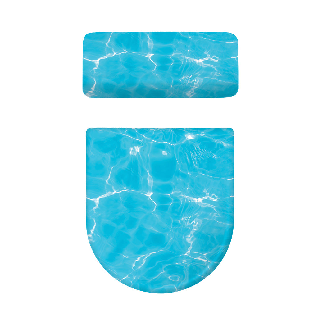 Pool Water Surface Print Toilet Lid And Tank Cover Set