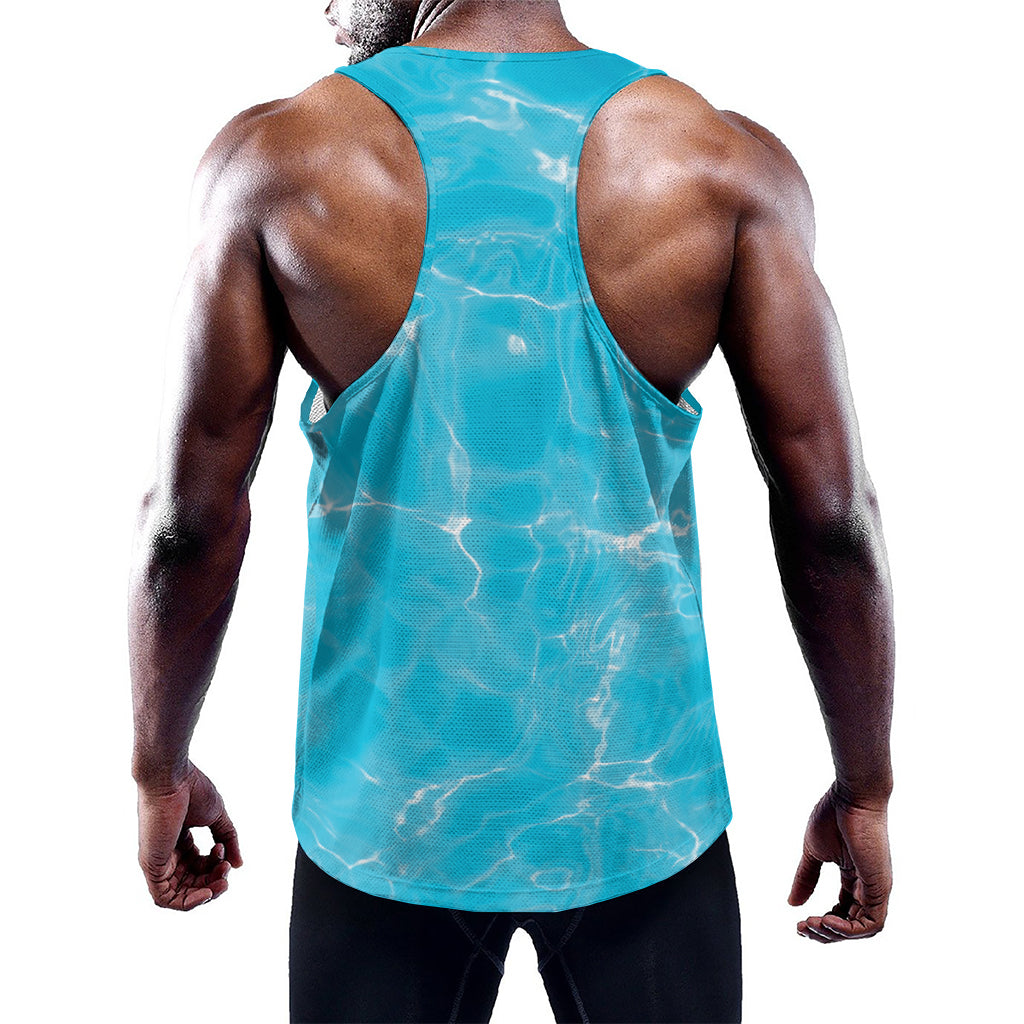 Pool Water Surface Print Training Tank Top