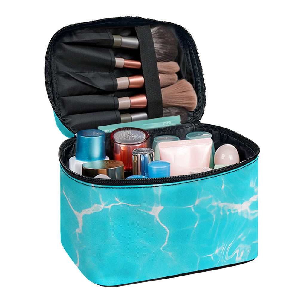 Pool Water Surface Print Travel Makeup Bag