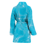 Pool Water Surface Print Women's Bathrobe