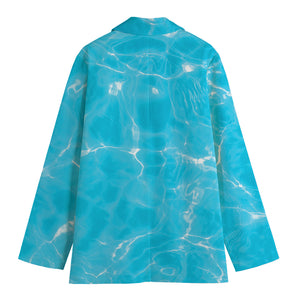 Pool Water Surface Print Women's Blazer