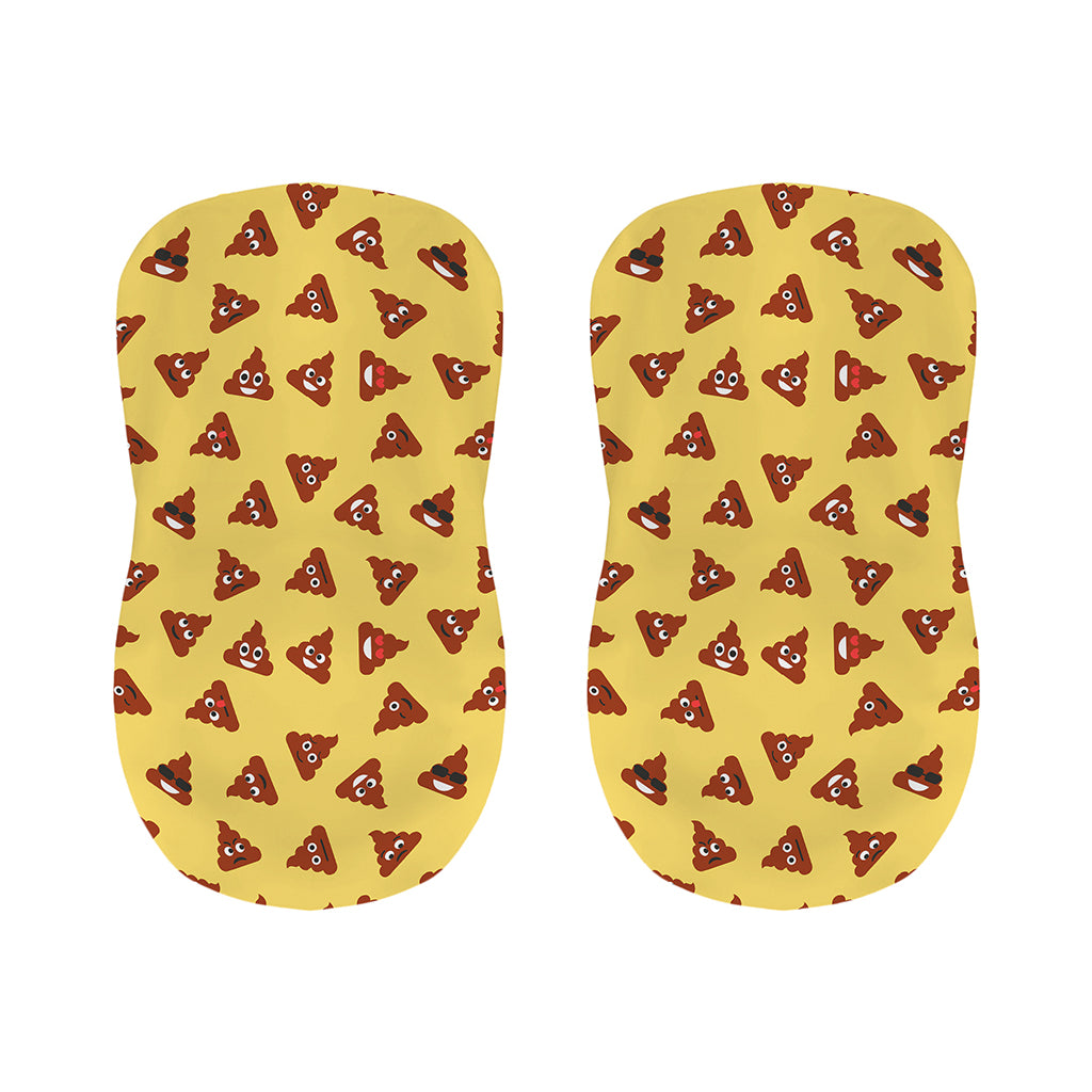 Poop Emoji Pattern Print Bar Stool Covers