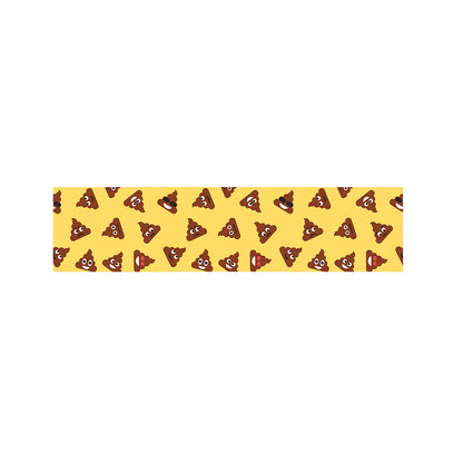 Poop Emoji Pattern Print Bed Runner