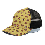 Poop Emoji Pattern Print Black Mesh Trucker Cap