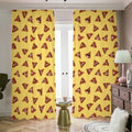 Poop Emoji Pattern Print Dimout Pencil Pleat Curtains