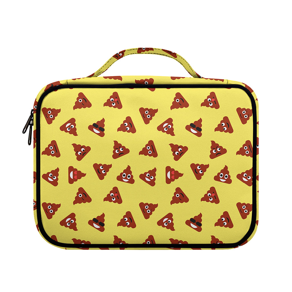 Poop Emoji Pattern Print Briefcase Bible Bag