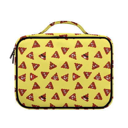 Poop Emoji Pattern Print Briefcase Bible Bag