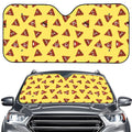Poop Emoji Pattern Print Car Windshield Sun Shade