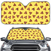 Poop Emoji Pattern Print Car Windshield Sun Shade