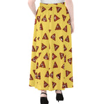 Poop Emoji Pattern Print Chiffon Maxi Skirt