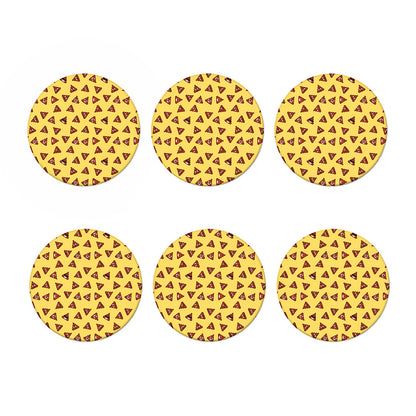 Poop Emoji Pattern Print Coaster Set