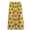 Poop Emoji Pattern Print Cotton Front Slit Maxi Skirt