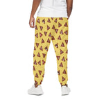 Poop Emoji Pattern Print Cotton Pants